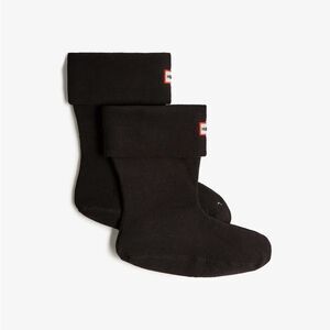 Brand New Hunter U Fleece Short Boot Black Socks in Medium